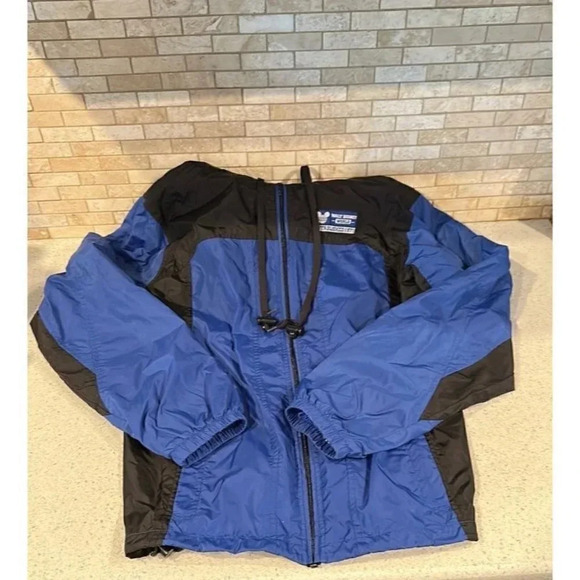 Walt Disney World Disneyland Resort Hooded Windbreaker Raincoat Jacket Park BK - Picture 1 of 3